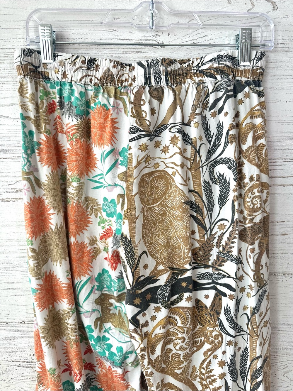ANTHROPOLOGIE Olivia Wedel Flannel Floral Sleep Lounge Pants Small - Picture 8 of 10